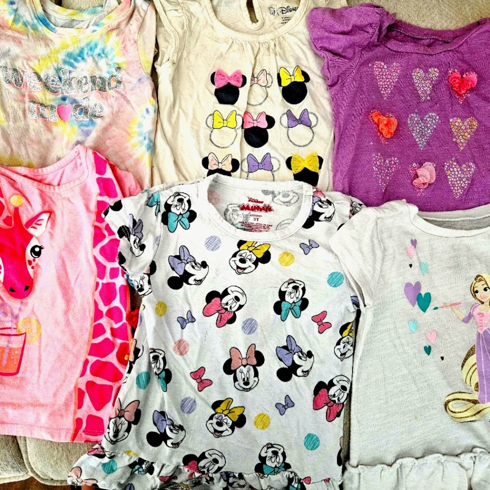 25 size 3t girls shirts